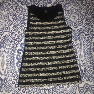 LOFT Black and White Top